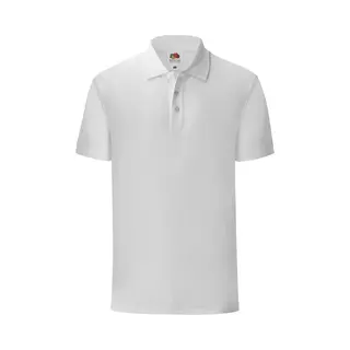 Awdis Fruit Of The Loom Heren Iconisch Piqué Poloshirt (Wit)