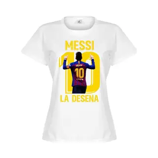 Retake Messi La Desena Dames T-Shirt - Wit - Xl