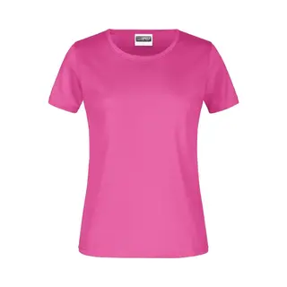 James & Nicholson James And Nicholson Dames/dames Ronde Hals Basic T-Shirt (Roze)