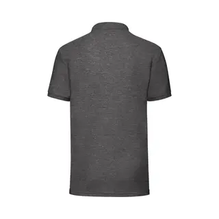 Fruit Of The Loom Men's 65 35 Pique Short Sleeve Polo Shirt In Grey | Size, Large
