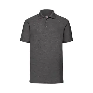 Fruit Of The Loom Heren 65/35 Pique Poloshirt Korte Mouwen (Donker Heather)