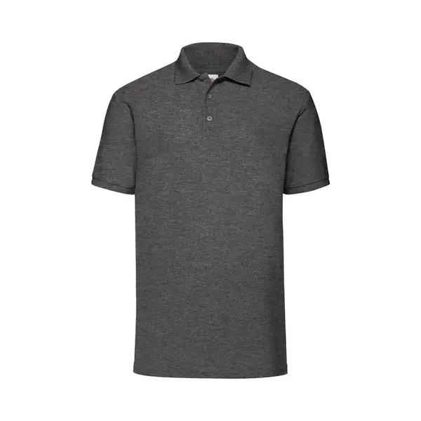 Fruit Of The Loom Men's 65 35 Pique Short Sleeve Polo Shirt In Grey | Size, Medium thumbnail