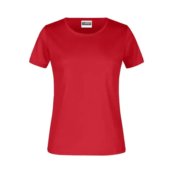 James & Nicholson James And Nicholson Dames/dames Ronde Hals Basic T-Shirt (Rood) thumbnail