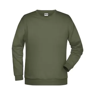James & Nicholson James And Nicholson Heren Basis Sweatshirt (Olijf)