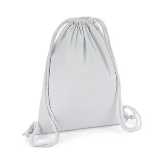 Westford Mill Men's Premium Cotton Gym Sack In Light Grey
