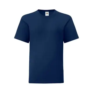 Fruit Of The Loom Iconic T-Shirt In Navy | Size, 9 Years