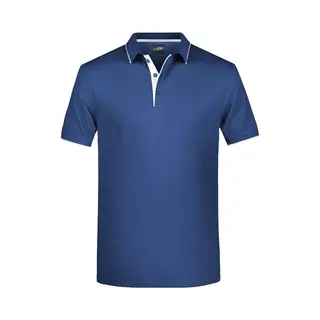 James & Nicholson James And Nicholson Heren Polo Stripe Shirt (Marine / Wit)