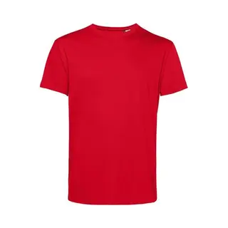B&C Heren Organisch E150 T-Shirt (Rood)