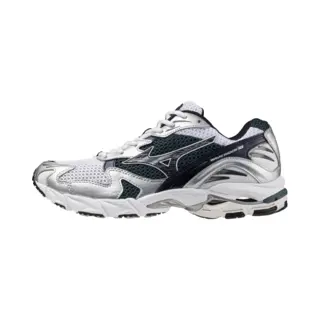 Mizuno Wave Rider 10 Sportstyle Weiß/BaritoneBlau/DeepTeal Damen/Herren Grösse 40, 5