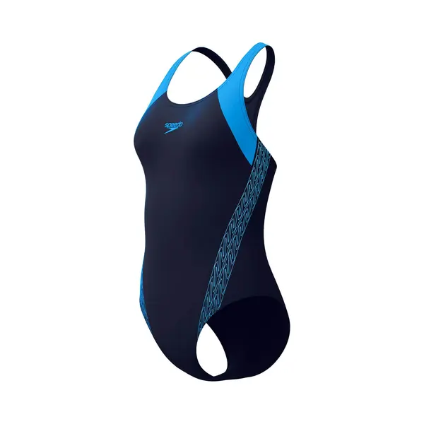 Speedo HyperBoom Splice Racerback Dames Sportbadpak - Marine/Blauw thumbnail
