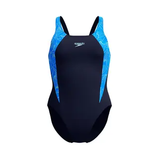 Speedo, Damen, Badeanzüge, HyperBoom Splice Muscleback, Blau, (34)