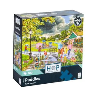 House Of Puzzles Puddles Puzzel - 500 Unieke Stukjes - 34, 3 X 48, 3 Cm