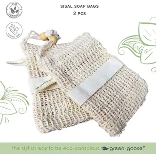 Kdmd Nature Soap Bag - Washed Jute In White