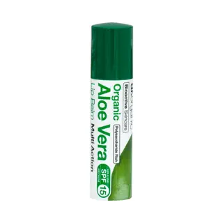 Dr. Organic Dr Organic Aloe Vera Lip Balm, Moisturising, Spf 15, Mens, Womens, Natural, Vegetarian, Cruelty-Free, Paraben & Sls-Free, Recycled & Recyclable,