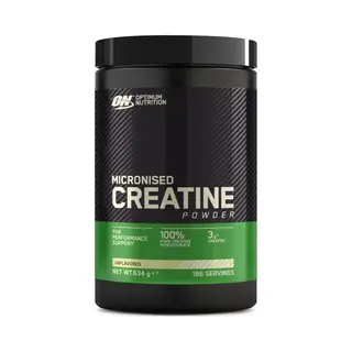 Optimum Nutrition Mikronisiertes Kreatin Pulver, Geschmacksneutral, 634g, 186 Portionen