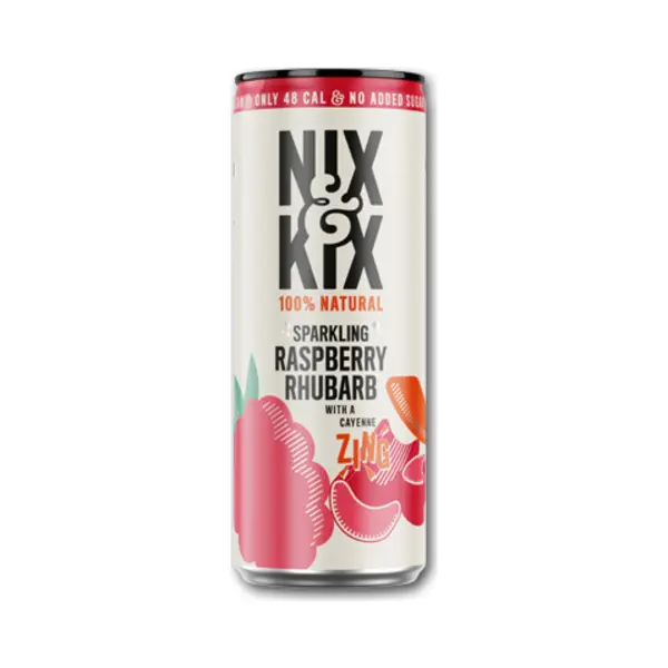 Nix & Kix Lightly Sparkling Raspberry Rhubarb Drink - 250ml thumbnail