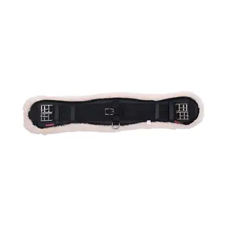 LeMieux Simuwool Integrated Mono Girth Dressage Girths - Black/Natural, 70cm