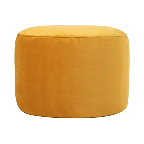 Icon - Milano - Ronde Poef - Fluwelen - Geel - 55x35x55 - Binnen thumbnail