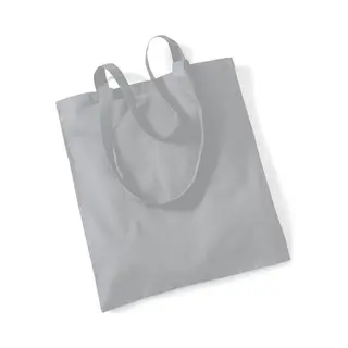 Westford Mill - Baumwoll-Tragetasche Mit Langen Henkeln / Pure Grey, One