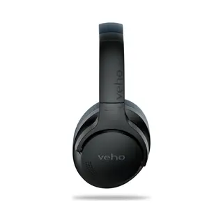 Veho Zb-7 Headset Bedraad en draadloos Hoofdband Oproepen/muziek Usb Type-C Bluetooth Zwart