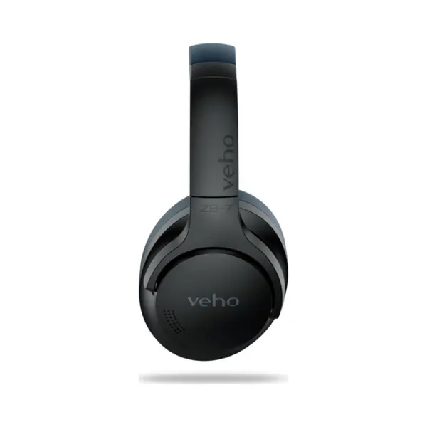 Veho Zb-7 Headset Bedraad en draadloos Hoofdband Oproepen/muziek Usb Type-C Bluetooth Zwart thumbnail