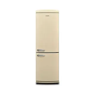 Montpellier MAB190C Cream Nofrost Retro Fridge Freezer