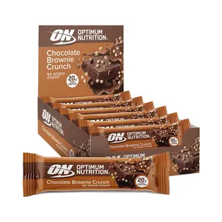 Optimum Nutrition Chocolate Brownie Crunch Protein Riegel, 10er Pack (1 X 65 G)