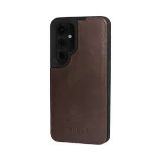 Torro Galaxy S24 Leder Bumper Hülle - Dunkelbraun