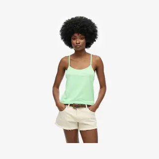 Superdry, Damen, Shirts, Studios Tanktop Mit Trägern, Grün, (12XL)