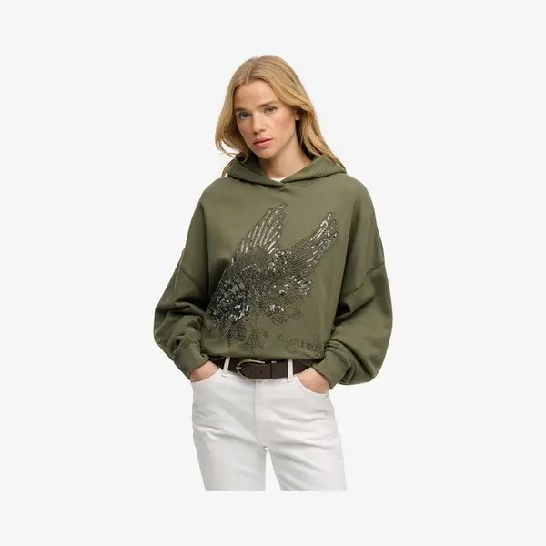 Women's Hooded Sweatshirt Superdry Tattoo Embellish thumbnail