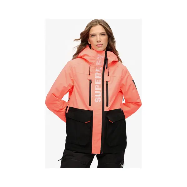 Superdry For Woman. WS110181A Ultimate Freestyle Ski Jacket Coral (M), Casual, Sport, Polyester, Snow thumbnail