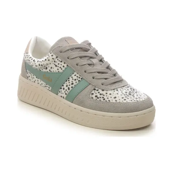 Gola Grandslam Savannah Grey Womens Trainers CLB116-Zg In A Plain Leather And Man-made In Size 8 thumbnail
