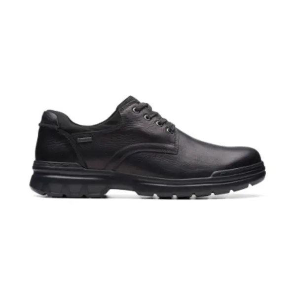 Clarks For Man. 26173464 Leather Shoes Rockie WalkGTX Black (46), Flat, Laces, Casual thumbnail