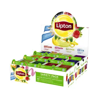 Litpon Lipton Feel Good Selection Tea Variety Box - 180 Theezakjes - Theedoos - Thee Assortimentsdoos - 15 X 12 Zakjes