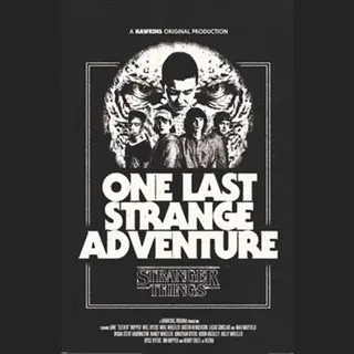Stranger Things One Last Adventure Poster Multicolour