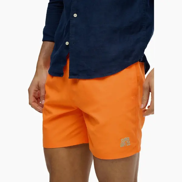 Men's Superdry Mens Essential 16 Swim Shorts - Orange Sorbet - Size, Xl thumbnail