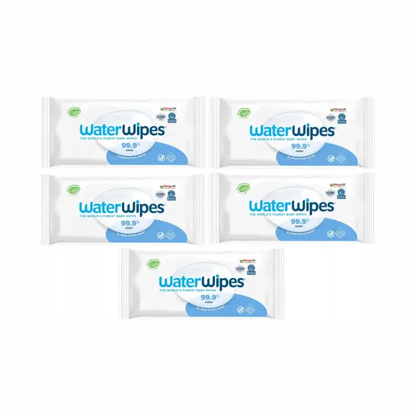 Waterwipes Set Van 5 Verpakkingen Van 60 Doekjes thumbnail