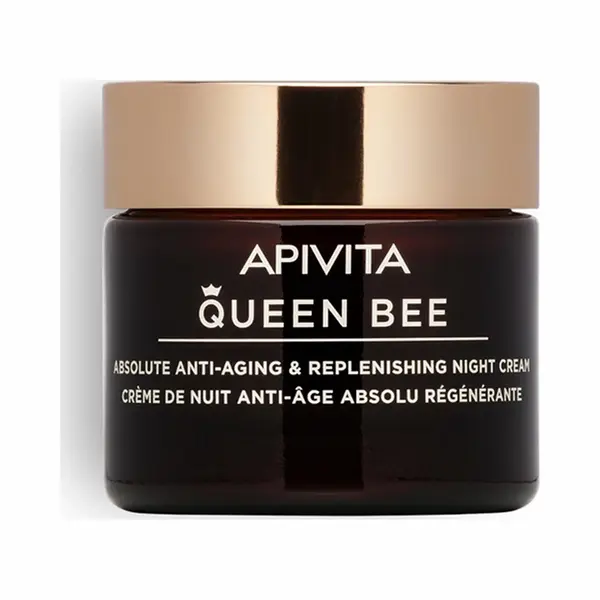 Apivita Queen Bee Absolute Anti-Aging & Replenishing Night Cream 50ml - Face Moisturizer With Controlled-Release Royal Jelly, Propolis, Honey - thumbnail