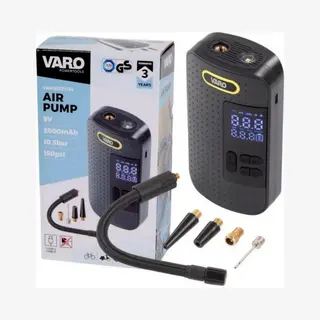 Varo Air Pump 8V - 2500mAh - 10.3 Bar - 150psi - Compact En Lichtgewicht