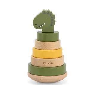Trixie Mr. Dino Stacking Toy - Baby Toy - Fsc-Certified Wood - 12m+