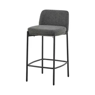 Rousseau Barstoel Ella Grijs | H 85 X B 37 X D 42 Cm - Set Van 2