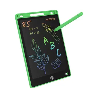 Acropaq Tekentablet Kinderen – 8, 5 Inch Groen – Lcd Tekentablet Met Kleurenscherm – Kinder Tekenbord – Tekenen & Kleuren