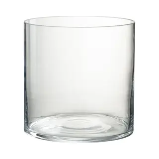 J-Line Windlicht Rund - Kerzenhalter - Glas - Transparent - Klein