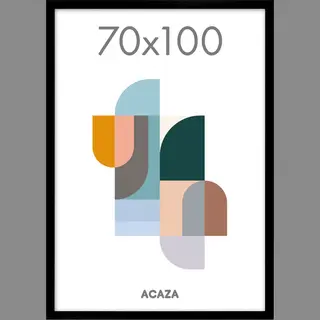Acaza Fotolijst - Fotokader - Fotolijst 70x100 Cm - Fotokader 70x100 Cm - Hout - Zwart