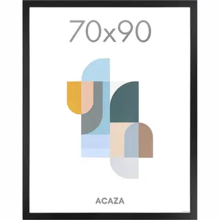 Acaza Fotolijst - Fotokader - Fotolijst 70x90 Cm - Fotokader 70x90 Cm - Hout - Zwart