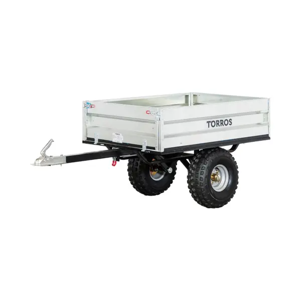 Aanhanger Enkelasser Kipper 350kg Bak 1200 X 850 X 300 Mm Torros AHR350B thumbnail