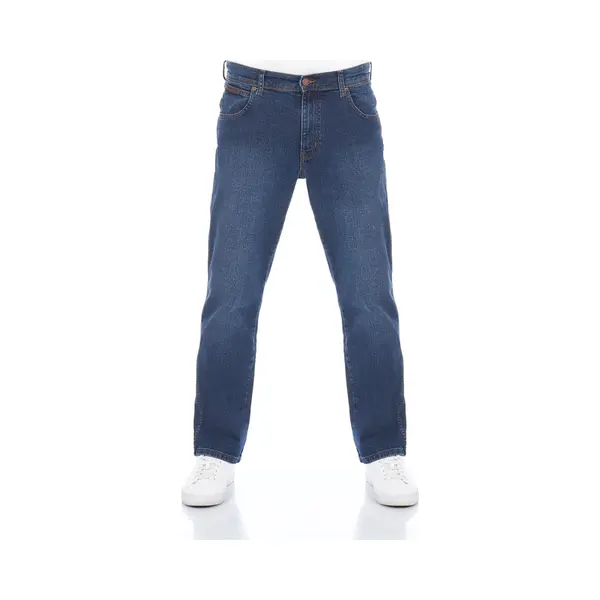 Wrangler Herren Jeans Regular Fit Texas Stretch Hose Blau Authentic Straight Jeanshose Denim Hose Baumwolle Blue W31, Farbe, Blue Blast, Größe, thumbnail