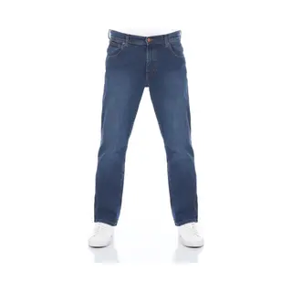 Wrangler Straight-Jeans Herren Jeanshose Texas Stretch Regular Fit Denim Hose Mit Stretch