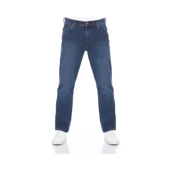 Wrangler Straight-Jeans Herren Jeanshose Texas Stretch Regular Fit Denim Hose Mit Stretch thumbnail