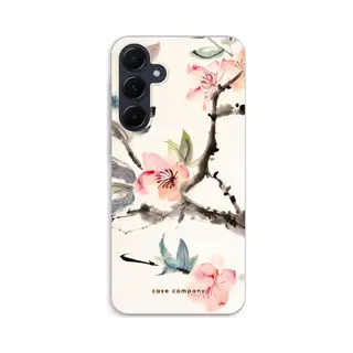 Case Company® - Hoesje Geschikt Voor Samsung Galaxy A55 Hoesje - Japanse Bloemen - Soft Cover Telefoonhoesje - Bescherming Aan Alle Kanten En
